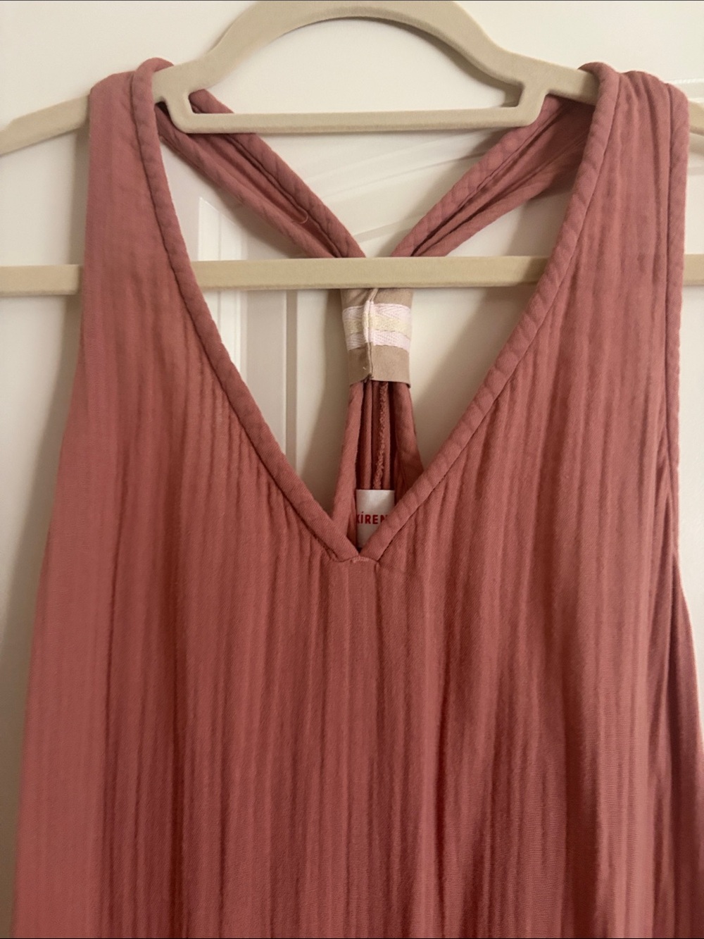 Xirena Sleeveless V-Neck Maxi Dress in Gauze Dusty Rose - Picture 2 of 6